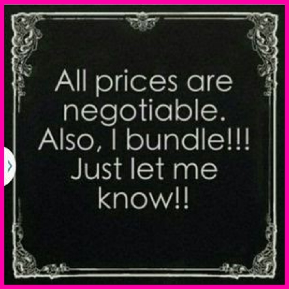 All prices are negotiable. I also bundle! 😊